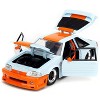 1989 Ford Mustang GT "Gulf Oil" Light Blue with Orange Stripe "Bigtime Muscle" Series 1/24 Die Cast Model Car by Jada - 2 of 4