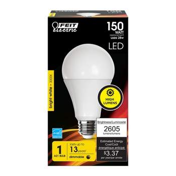 Feit Electric A21 E26 (Medium) LED Bulb Bright White 150 Watt Equivalence 1 pk