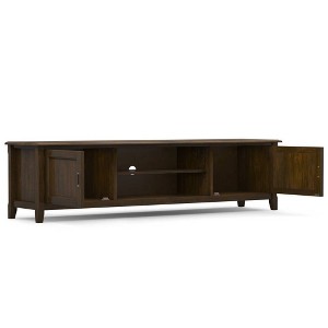 WyndenHall 72" Portland Low TV Stand for TVs up to 80" Mahogany Brown - 1 of 4