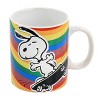 Gibson Peanuts 70th Anniversary 15oz 4 Piece Stoneware Mug Set in Rainbow - 2 of 4