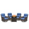 Gymojoy  Outdoor 5 Inch Gliders Chairs with Fire Pit Table Patio Funiture - 3 of 4