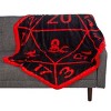 D20 Shaped Dungeons & Dragons 52 x 60 Throw Blanket - 2 of 4