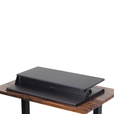 FlexPro Premier 36" Electric Sit-to-Stand Desk Converter in Black