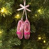 Christmas Pink Plastic Ballet Slippers Ornament - Wondershop™ - 2 of 3