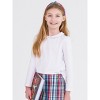 RuffleButts Toddler Girls Peter Pan Collar Long Sleeve Top - 3 of 4