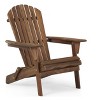 Cesicia Wooden Outdoor Folding Adirondack Chair Set of 2, Wood Lounge Patio Chair for Garden, Lawn, Backyard, Deck, Pool Side - 3 of 4