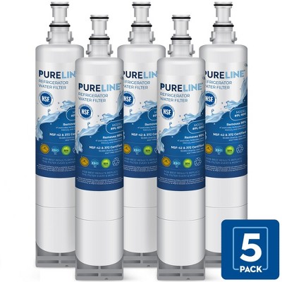 PureLine EDR5RXD1 and 4396508 Replacement for Whirlpool EveryDrop Filter 5,  Kenmore 46-9010 Refrigerator Water Filter (3-Pack)