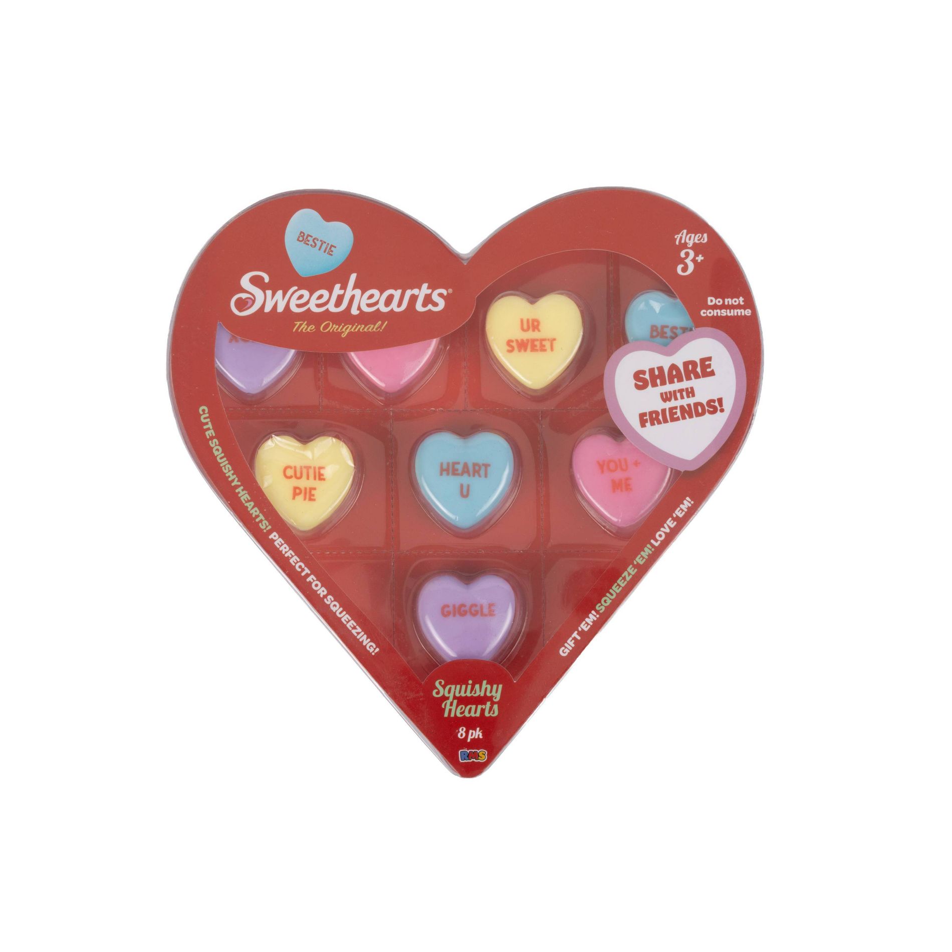 RMS USA Sweethearts Squishy Heart - 8pk