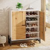 Tribesigns Shoe Storage Cabinet, 5 Tiers Wood Shoe Organizer with Adjustable Shelves, Shoe Rack for Entryway, Hallway, Closet, Living Room - 4 of 4