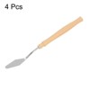 Unique Bargains Stainless Steel Plastic Handle Flexible Polished Palette Knife 4 Pcs - 3 of 4