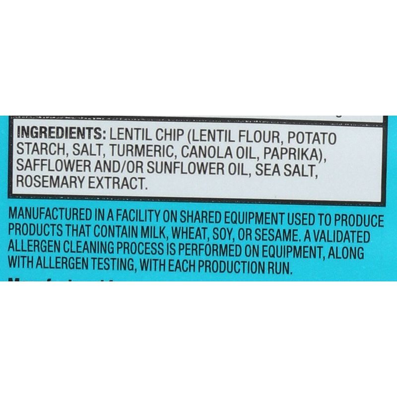 Plentils Sea Salt Lentil Chips - 48oz/12pk, 2 of 4