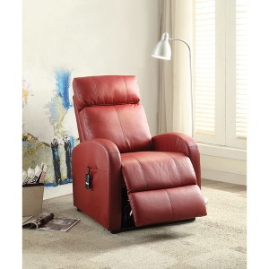Faux Leather Power Motion Recliner with Lift, Senior-Friendly Electric Recliner Chair with Pocket Coil Seat - 1 of 4