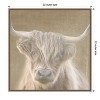 Amanti Art Soulful Bull by Patricia Pinto Canvas Wall Art Print Framed 22 x 22-in. - 4 of 4