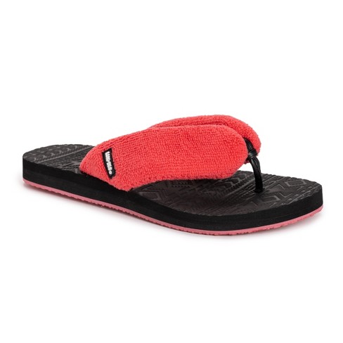 Lukees By Muk Luks Women's Sand Lot Sandals -hibiscus 6 : Target