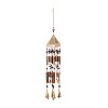 Olivia & May 29"x6" Coastal Wood Stars Windchime Gold - 4 of 4