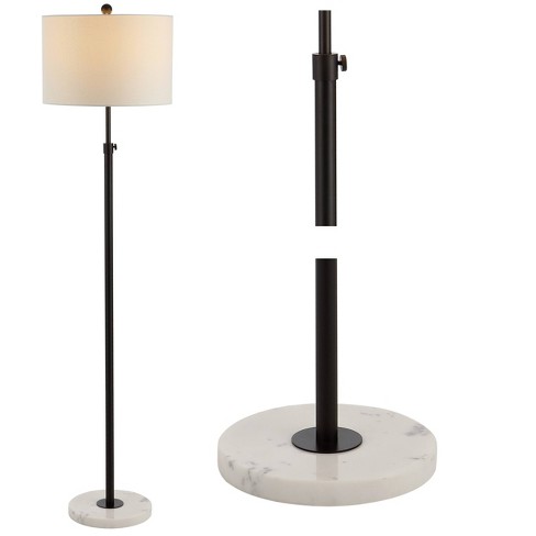 65 Led Metal Marble Adjustable Floor, Jobe Industrial Floor Lamp With Tray Table And Usb Ports