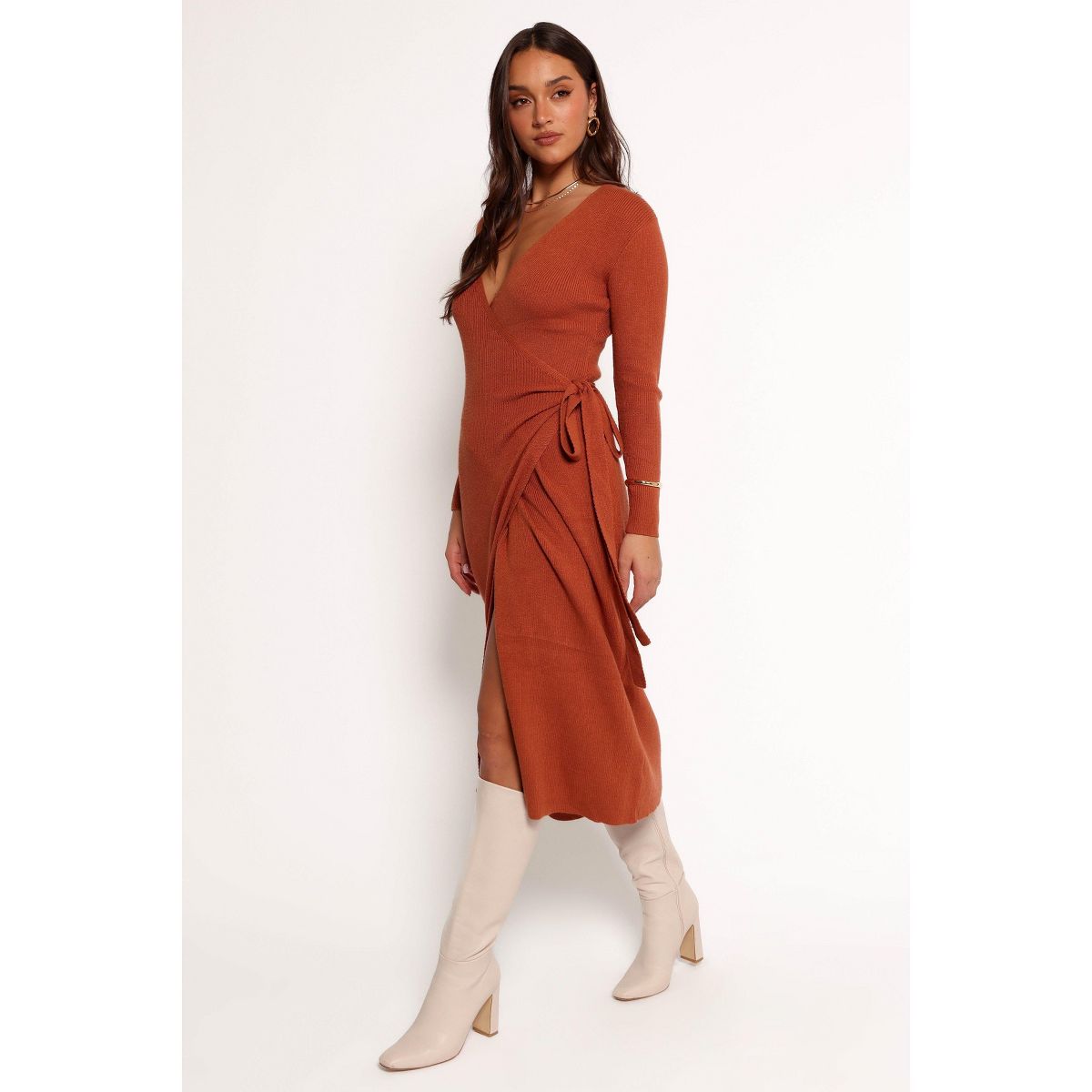 Kellan Wrap Midi Dress - thumbnail 3