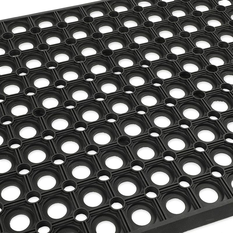 Juvale Black Rubber Welcome Door Mat Nonslip Indoor Outdoor Doormat (23.5 x 15.75 Inches), 4 of 7