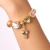 Sanrio Hello Kitty 7'' Fashion Charm Bead Bracelet with Pink and Gold Tone Enamel Beads - 2 of 4