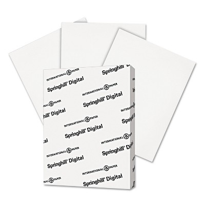 Springhill Digital Index White Card Stock 90 lb 8 1/2 x 11 250 Sheets/Pack 015101