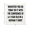 Slickblue Inspirational Wood Wall Sign 7x7 – Funny Motivational Quote for Office, Bedroom or Entryway, Color Options - 3 of 3