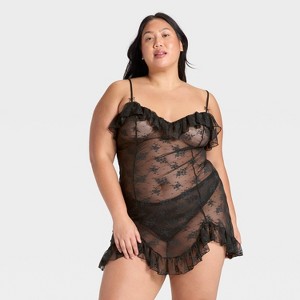 Women's Ruffle Lace Slip Dress - Wild Fable™ - 1 of 3