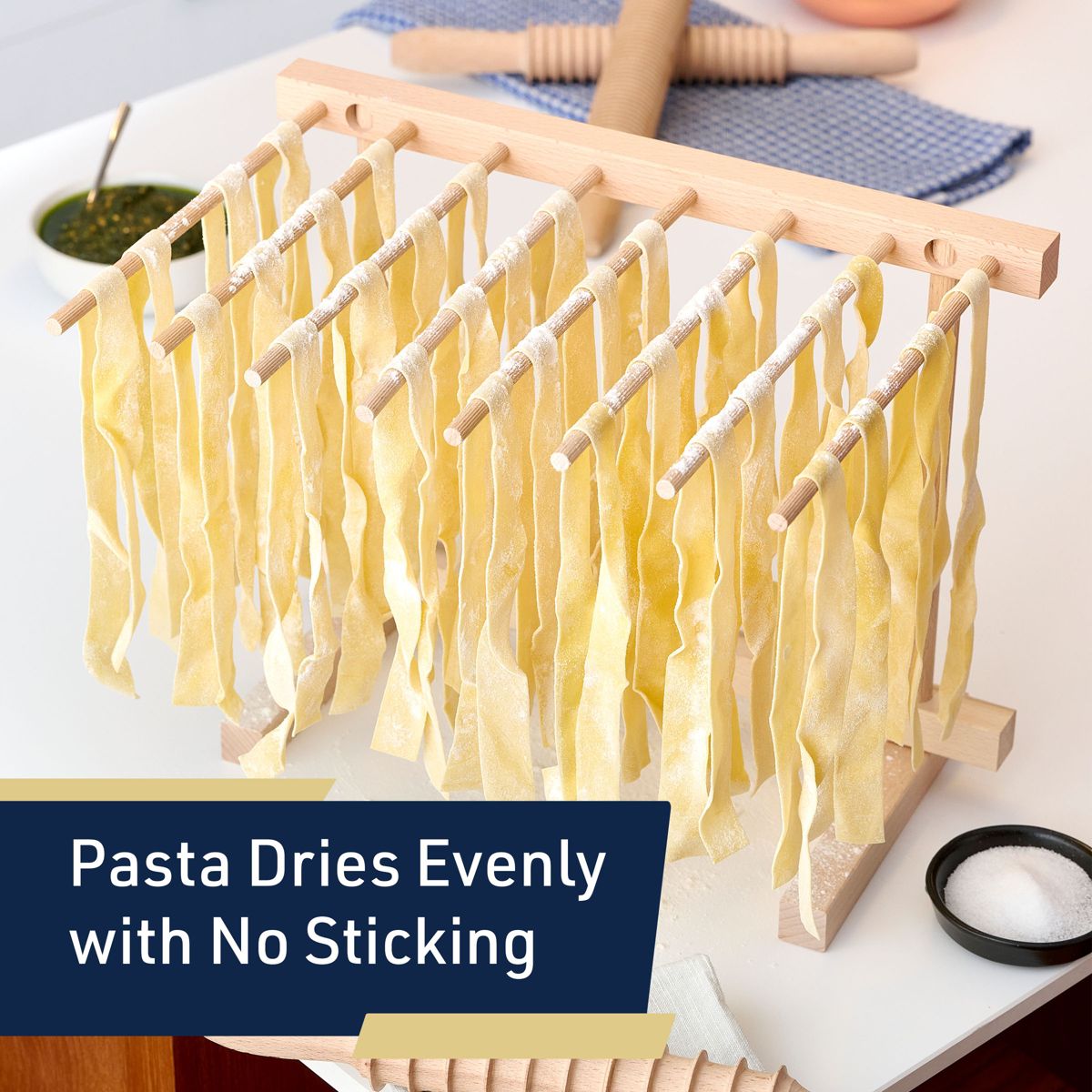 Classic Cuisine Pasta Drying Rack with 8 Bars - thumbnail 9