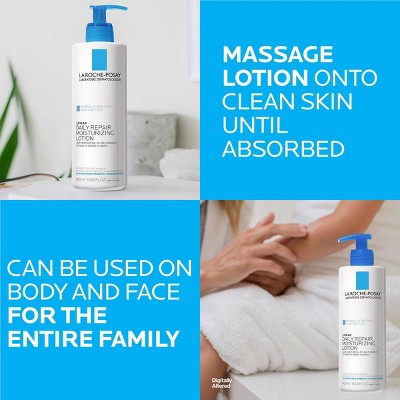 La Roche Posay Lipikar Daily Repair Moisturizing Body Lotion Unscented - 13.52 fl oz: For Sensitive, Dry Skin, With Shea Butter & Niacinamide
