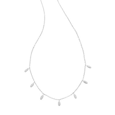 Kendra Scott Iris Rhodium Over Brass Pendant Necklace - Silver : Target