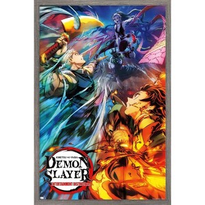 Trends International Demon Slayer - Key Visual 2 Framed Wall Poster Prints - 1 of 4