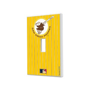 MLB Cooperstown West Teams Pinstripe Hidden-Screw Light Switch Plate for Single Toggle - 1 of 4