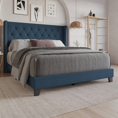 Home Design Homer Tufted Upholstered Panel Bed