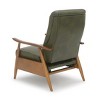 TiramisuBest Modern Upholstered Metal Arm Accent Chair, Dark Grey with Gold Angular Frame & Sloping Arms for Living Room Furniture - 4 of 4