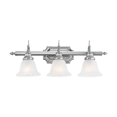 Livex Lighting French Regency 3 - Light Vanity in  Polished Chrome