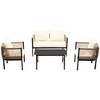 YOOCOZZ Iron Outdoor Sofa Combination for Multi-person with a Table - 3 of 4