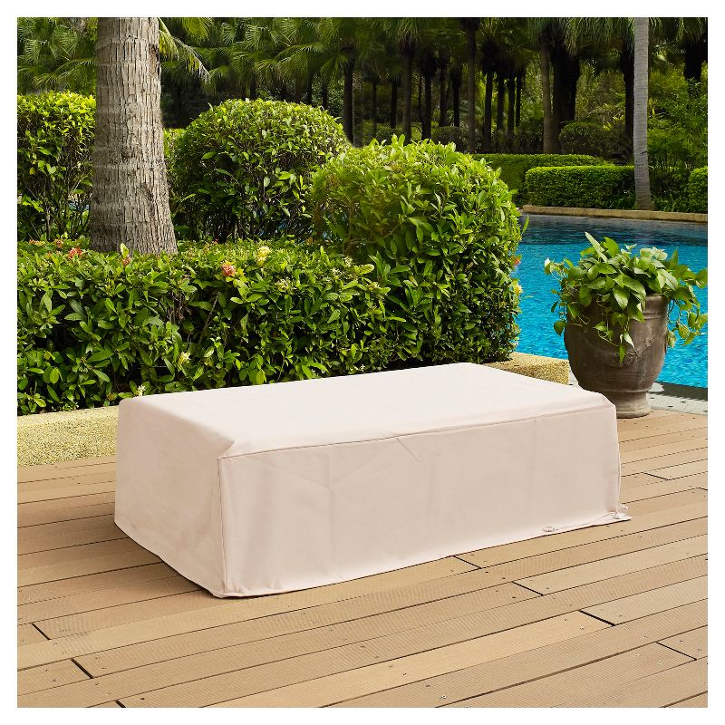 Outdoor Rectangular Table Furniture Cover - Cream - Crosley, 5 of 9