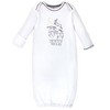 Touched by Nature Baby Boys Organic Cotton Long-Sleeve Gowns 3pk, Constellation, 0-6 Months - 4 of 4
