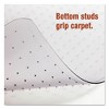 Alera Moderate Use Studded Chair Mat for Low Pile Carpet, 36 x 48, Lipped, Clear - 3 of 4