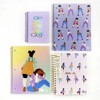Be Rooted 8.5"x10.5" Spiral Notebook College Ruled All Over Print Light Purple - 4 of 4