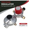 GasOne 2-Stage Auto Changeover LP Propane Gas Regulator With Two 12 Inch Pigtails - RV Propane Regulator for 2 tanks for RVs, Vans, Trailers - 3 of 4