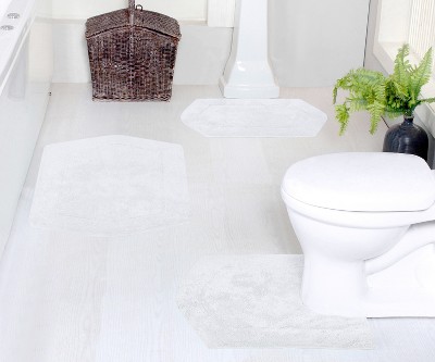 Waterford Collection Cotton Tufted Set of 3 Bath Rug Set - Home Weavers
