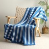 Amelie Home Striped Chenille Throw Blanket - 4 of 4