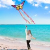 Joyfy Colorful Butterfly Kites – 43.3 In x 15.8 In Giant Beach Kites for Outdoor Games, Beach Fun and Family Activities, Ideal Gift for Kids Age 3+ - 3 of 4