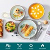 vancasso 16-Piecee Stoneware Dinnerware Set , Including Dinner/Dessert Plates/Soup plate and Bowls, For 4 People - 3 of 4