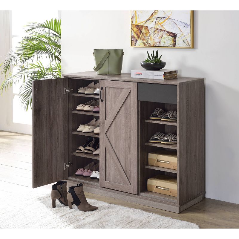 Toski Cabinet Rustic Gray Oak - Acme Furniture, 5 of 6