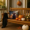 Tramull Halloween Throw Pillow, 14x14 Inch Indoor Outdoor Decorative Pet Theme Pillow - 2 of 4