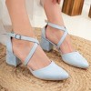 Dolly - Baby Blue Suede Heels | Forever & Always Shoes - 2 of 4