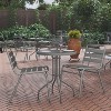 Flash Furniture Bellamy 23.75'' Silver Round Tempered Glass Metal Table - 2 of 4
