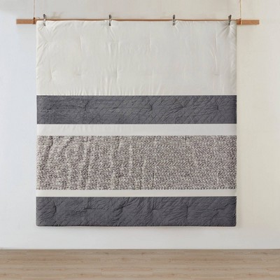 Gray King Microfiber Jacquard 7-Piece Bedspread Set