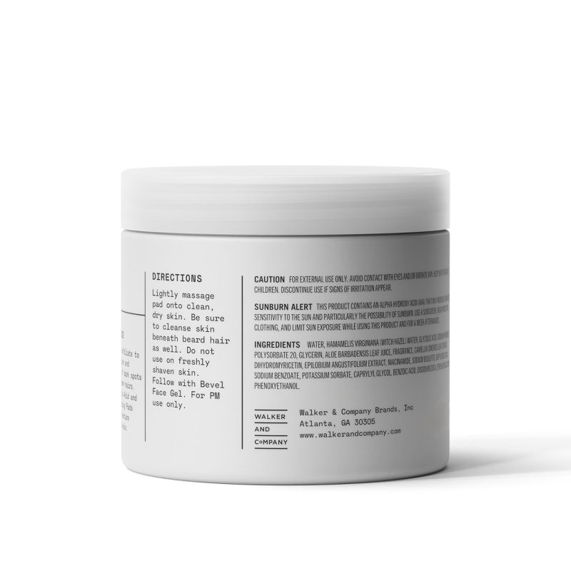 BEVEL Exfoliating 10% Glycolic Acid Toner Pads For Face with Green Tea and Lavender - 45ct, 3 of 9